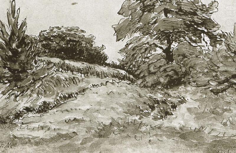 Jean Francois Millet Landscape of wici